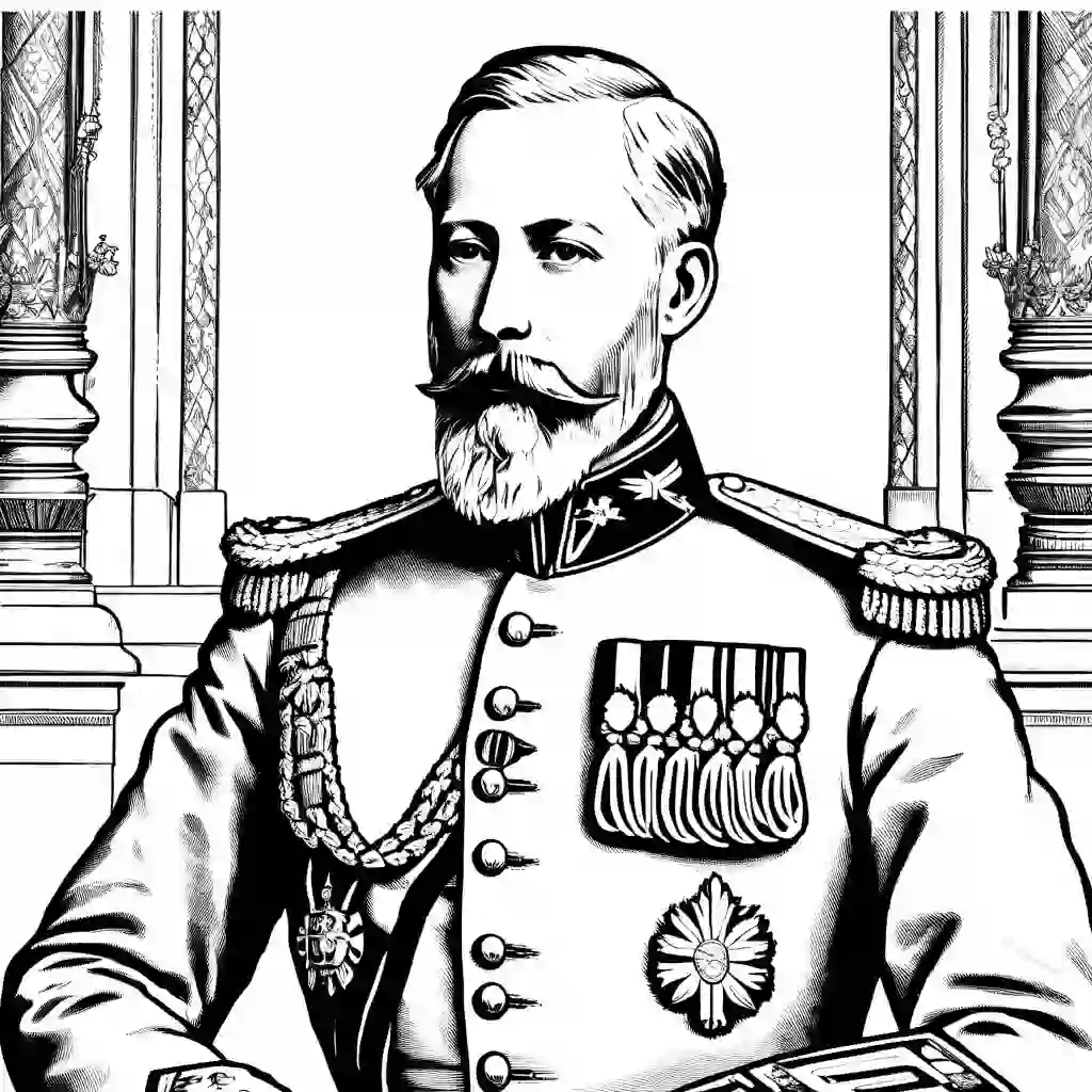 King Leopold II of Belgium coloring pages